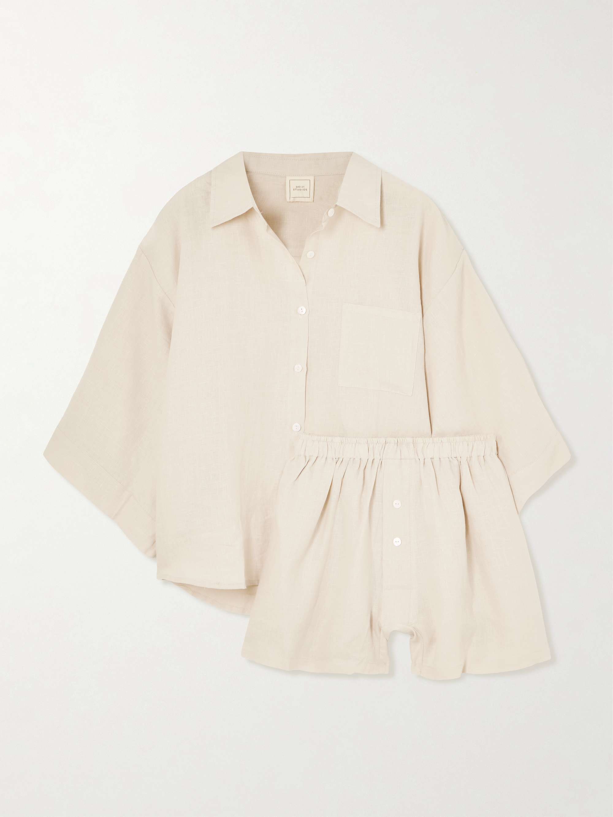 03 Linen Shirt and Shorts Set