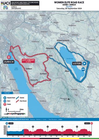 World Championships road race route