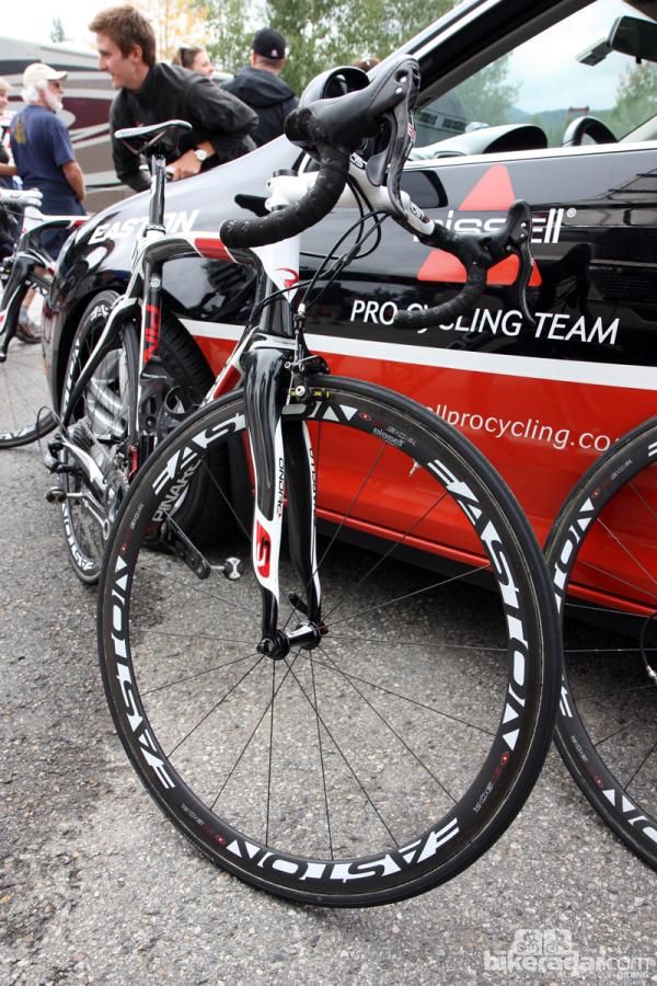 Easton carbon wheels for Bissell Cycling.