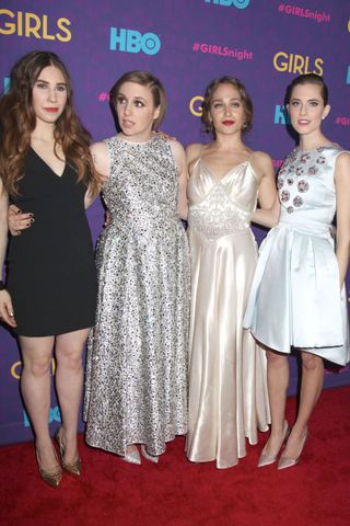 Zosia Mamet, Lena Dunham, Jemima Kirke And Allison Williams At The Girls Season 3 Premiere