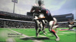 A few fleeting seconds were shown of EA Sports' Madden NFL '07