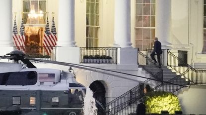 Donald Trump returns to the White House after his hospitalisation at Walter Reed military hospital