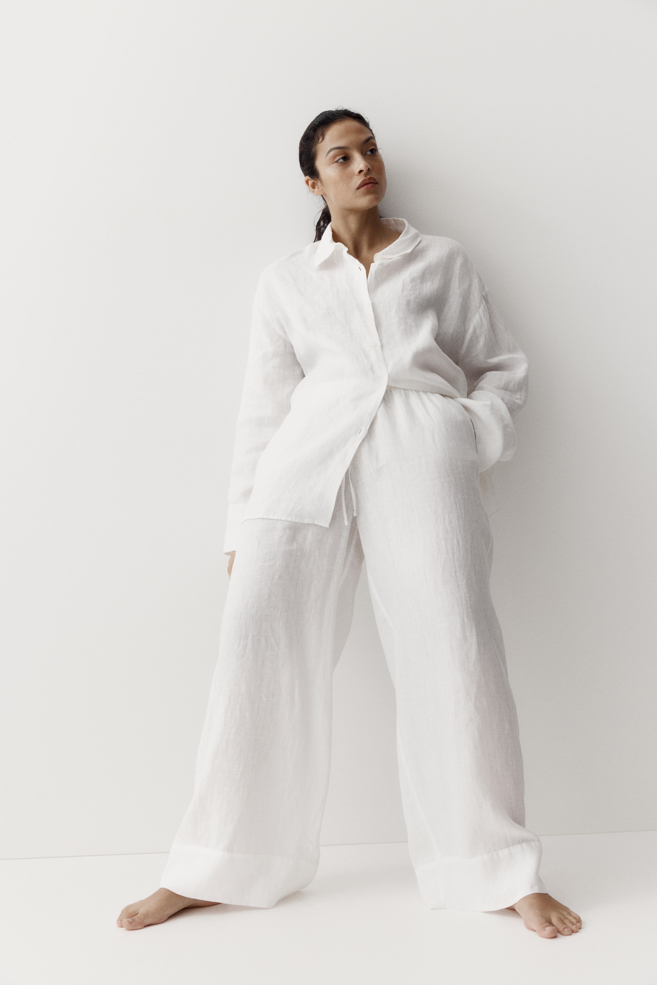 Wide Linen Trousers