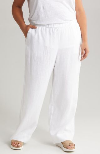 Organic Linen Wide Leg Pants