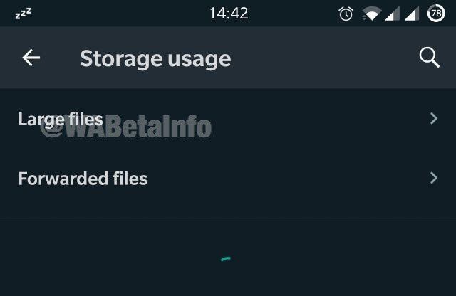 Whatsapp Storage Improvements