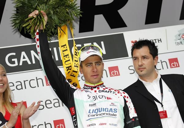 Points classification leader Peter Sagan (Liquigas-Cannondale)