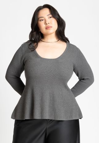 Peplum Sweater Top