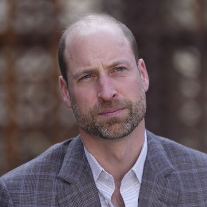 Prince William visits Saudi Arabia on February 11, 2026 wearing a plaid suit with an open white shirt, and shares an adorable unseen photo of Princess Diana for Mother's Day