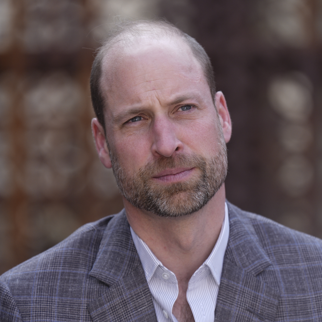 Prince William visits Saudi Arabia on February 11, 2026 wearing a plaid suit with an open white shirt, and shares an adorable unseen photo of Princess Diana for Mother's Day