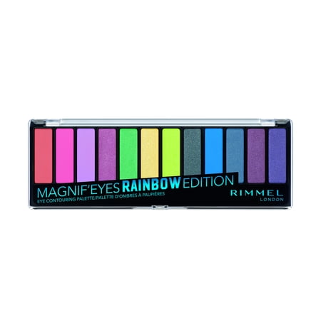 Rimmel Magnif'eyes Eyeshadow Palette, Rainbow, 0.5 Oz