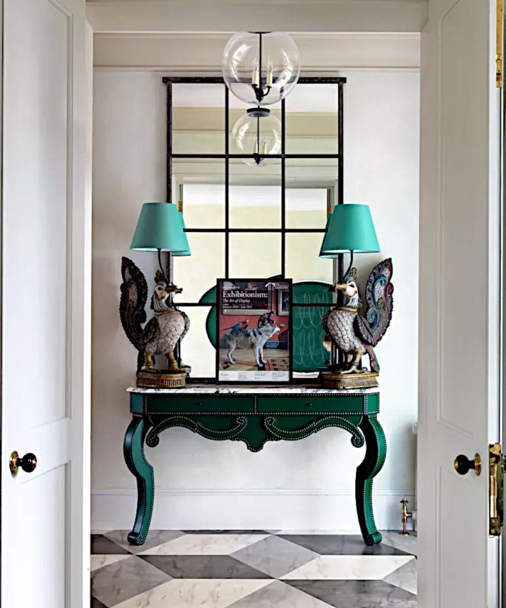 Blue console accessories