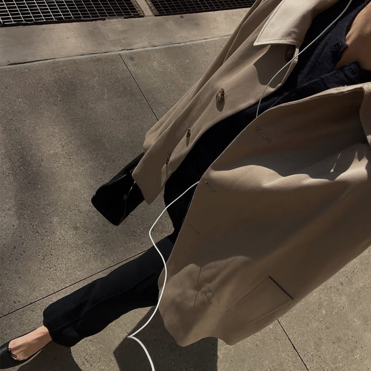 Eliza Huber wearing wardrobe staples.