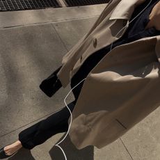 Eliza Huber wearing wardrobe staples.