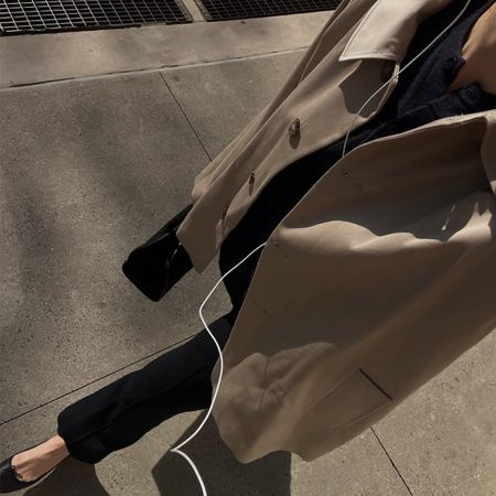 Eliza Huber wearing wardrobe staples.