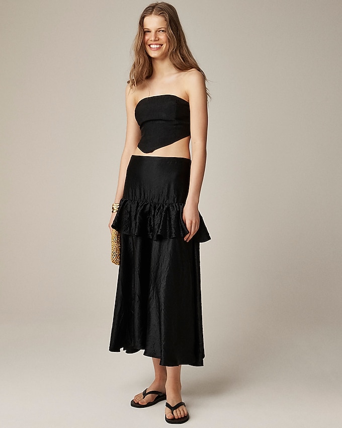 Collection Ruffle-Tier Midi Skirt