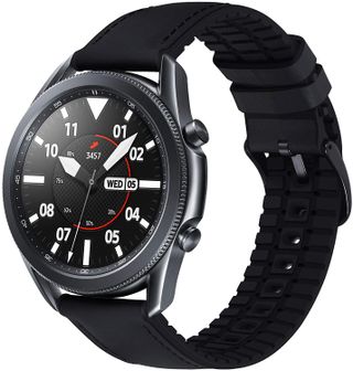 Surace Leather Silicone Hybrid Sports Bands Galaxy Watch