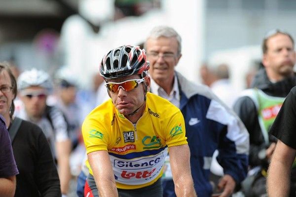 Cadel Evans (Silence-Lotto) lost the race lead Tuesday to Niki Terpstra (Milram).