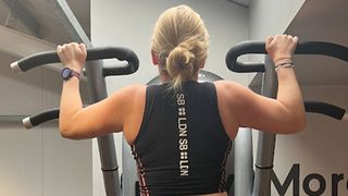 Abi doing a pull-up challenge