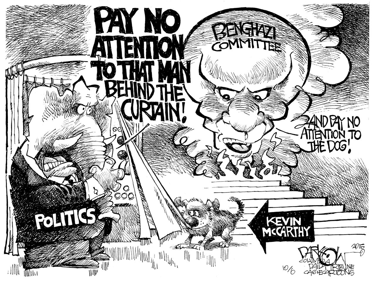 Political cartoon U.S. Benghazi GOP