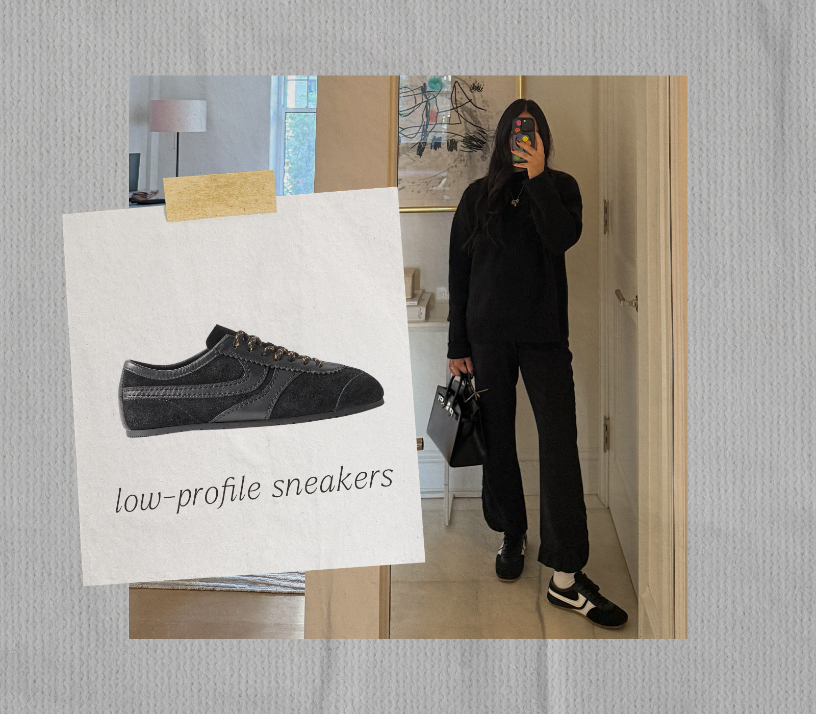 @nicoleakhtarzad wearing low-profile sneakers.