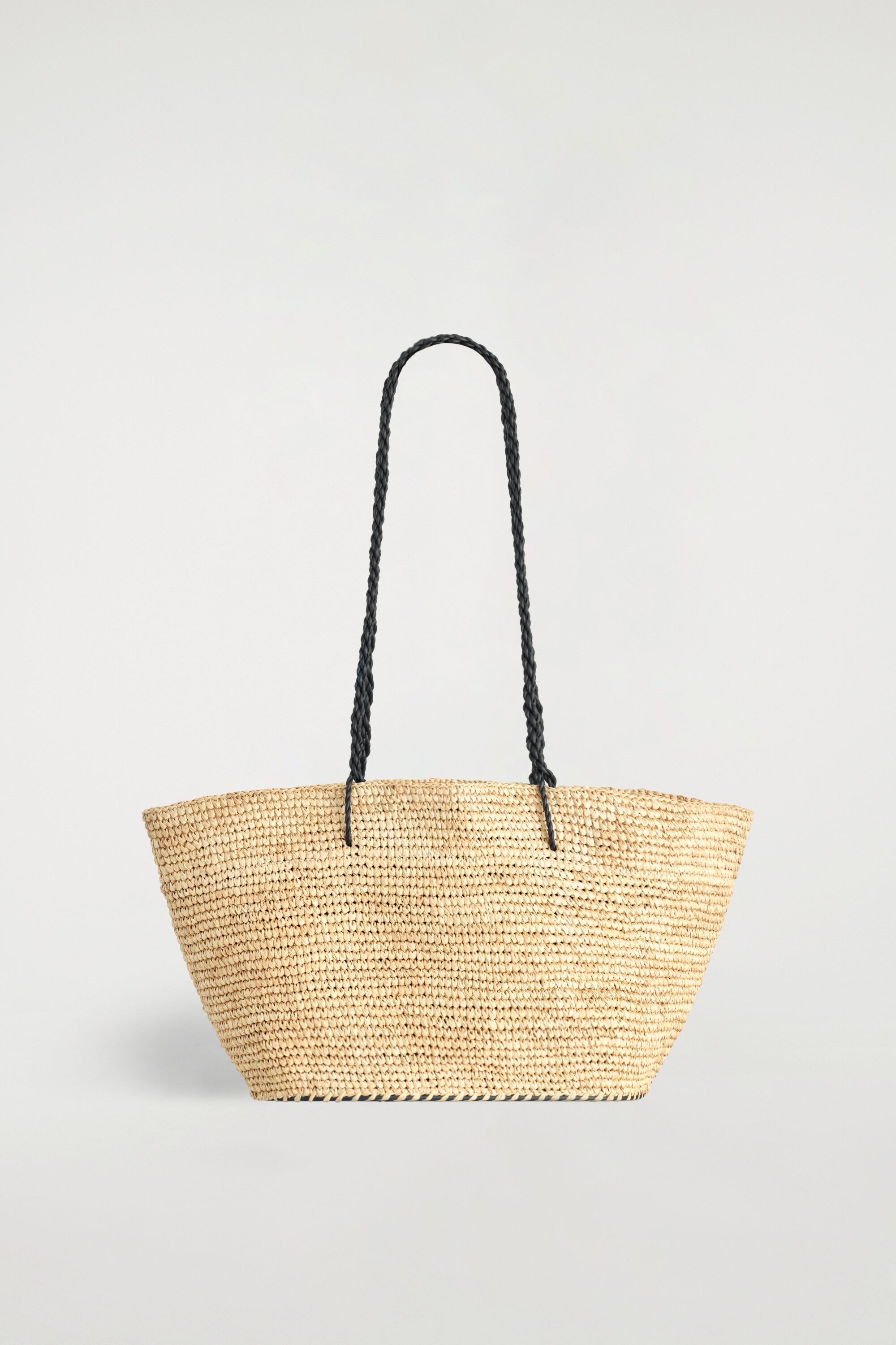 Riviera Hand-Woven Tote Bag - Straw