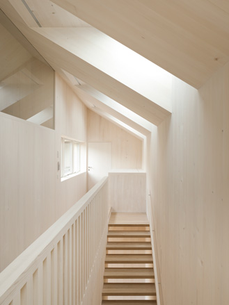 Inside Sunlighthouse: The building's eco credentials include solar panels that feed electricity to the structure's grid, and a ground-source heat pump hot water system