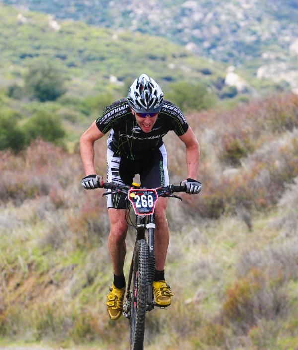 Jeremiah Bishop (Cannondale) hammering out of the saddle