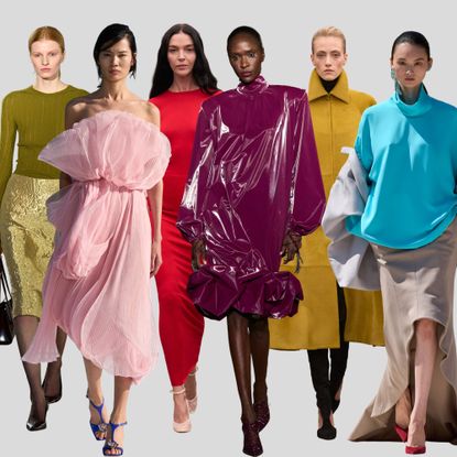 fall 2026 color trends on the runways of kallmeyer, dior, alaia, sergio hudson, and balenciaga