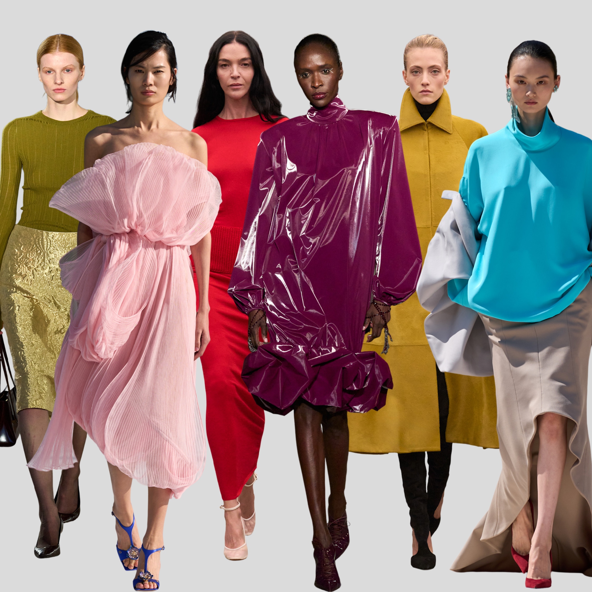 fall 2026 color trends on the runways of kallmeyer, dior, alaia, sergio hudson, and balenciaga