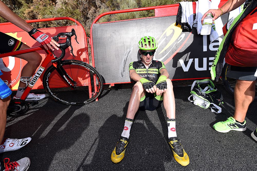 Dan Martin recovers from his stage 7 effort.