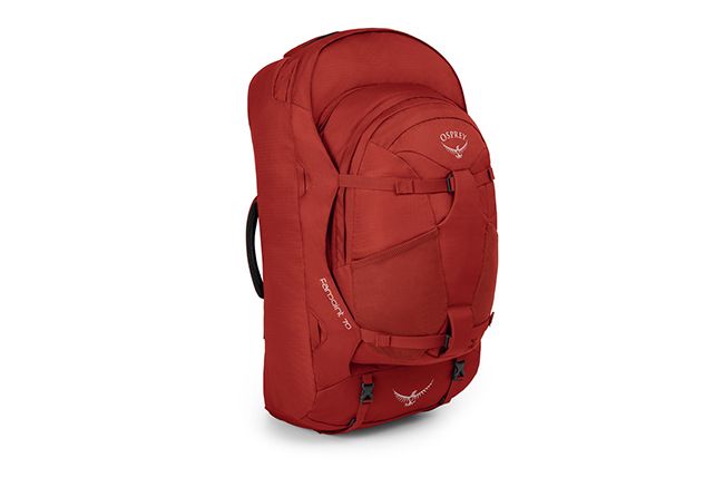 Men: Osprey Farpoint 70 (Jasper Red)