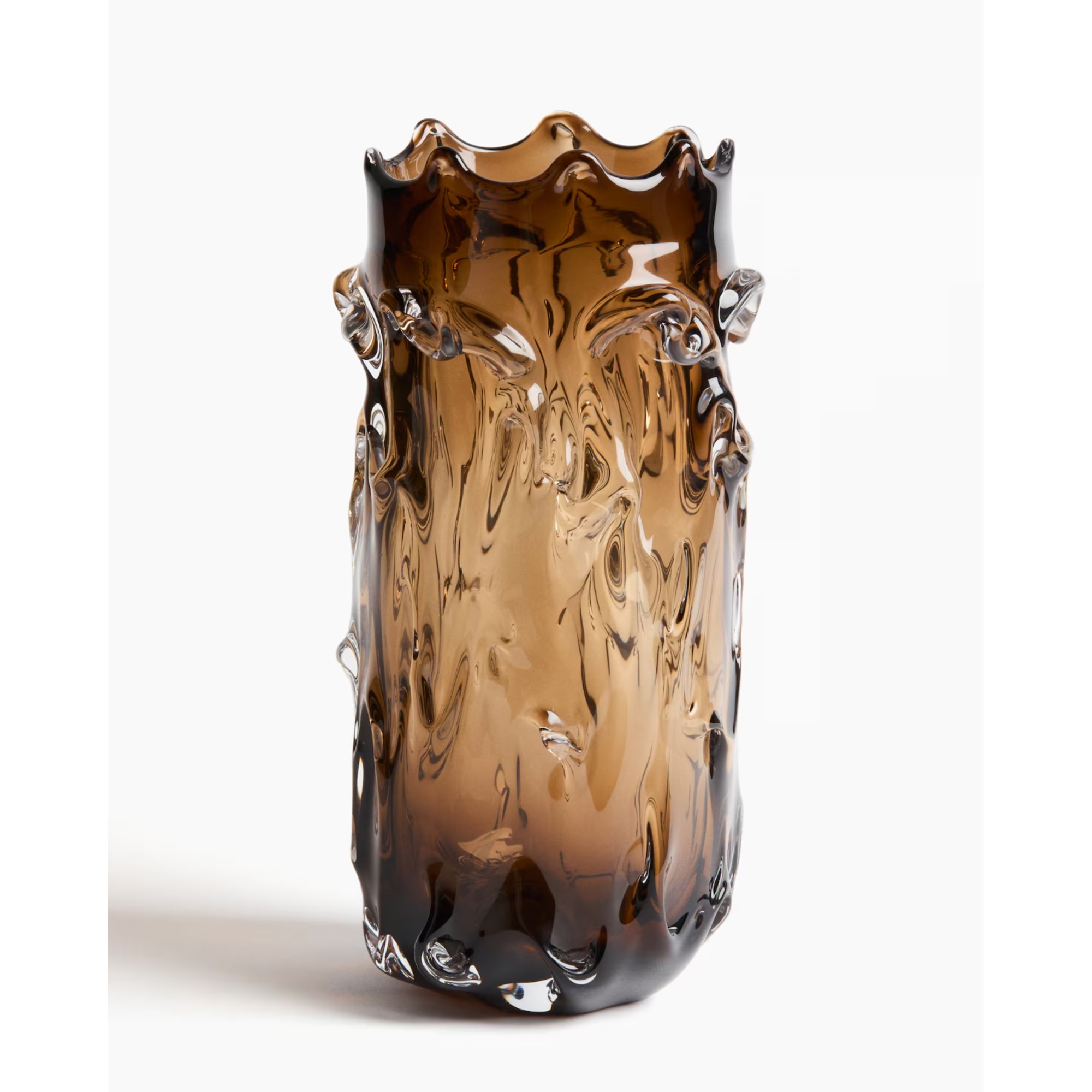 H&amp;amp;M Large textured glass vase