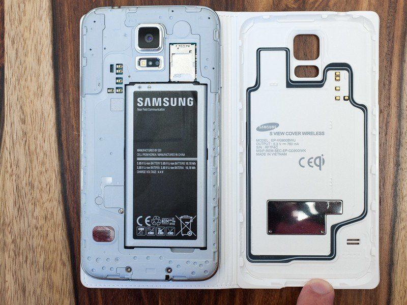 Samsung Galaxy S5 Wireless Charging S-View Flip Cover