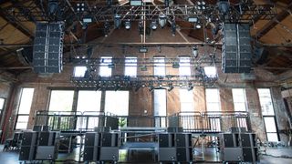 Knockdown Center’s audience area viewed from the stage.