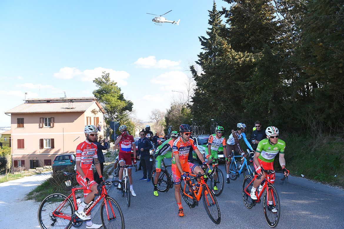 The breakaway stopped in Tirreno-Adriatico