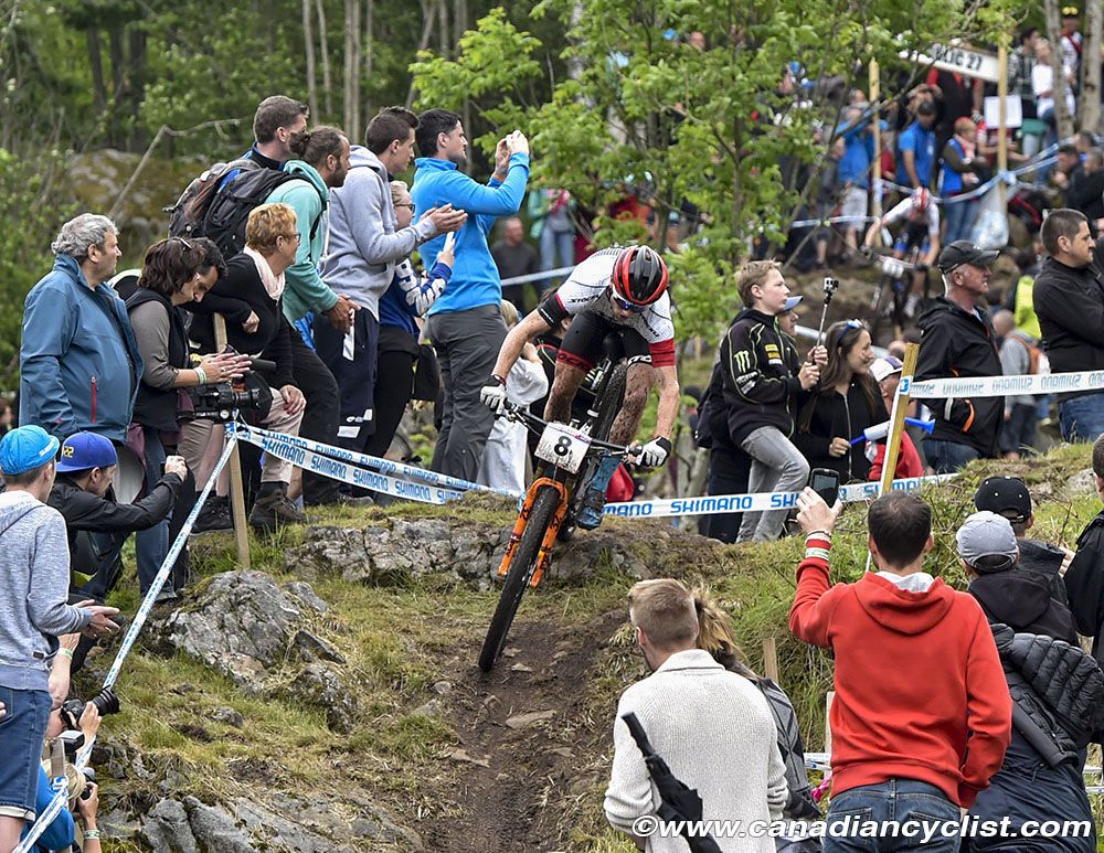 Mathias Fluckiger (St&ouml;ckli Pro Team) at the front