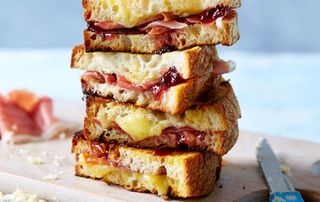 cheese toasties piled high