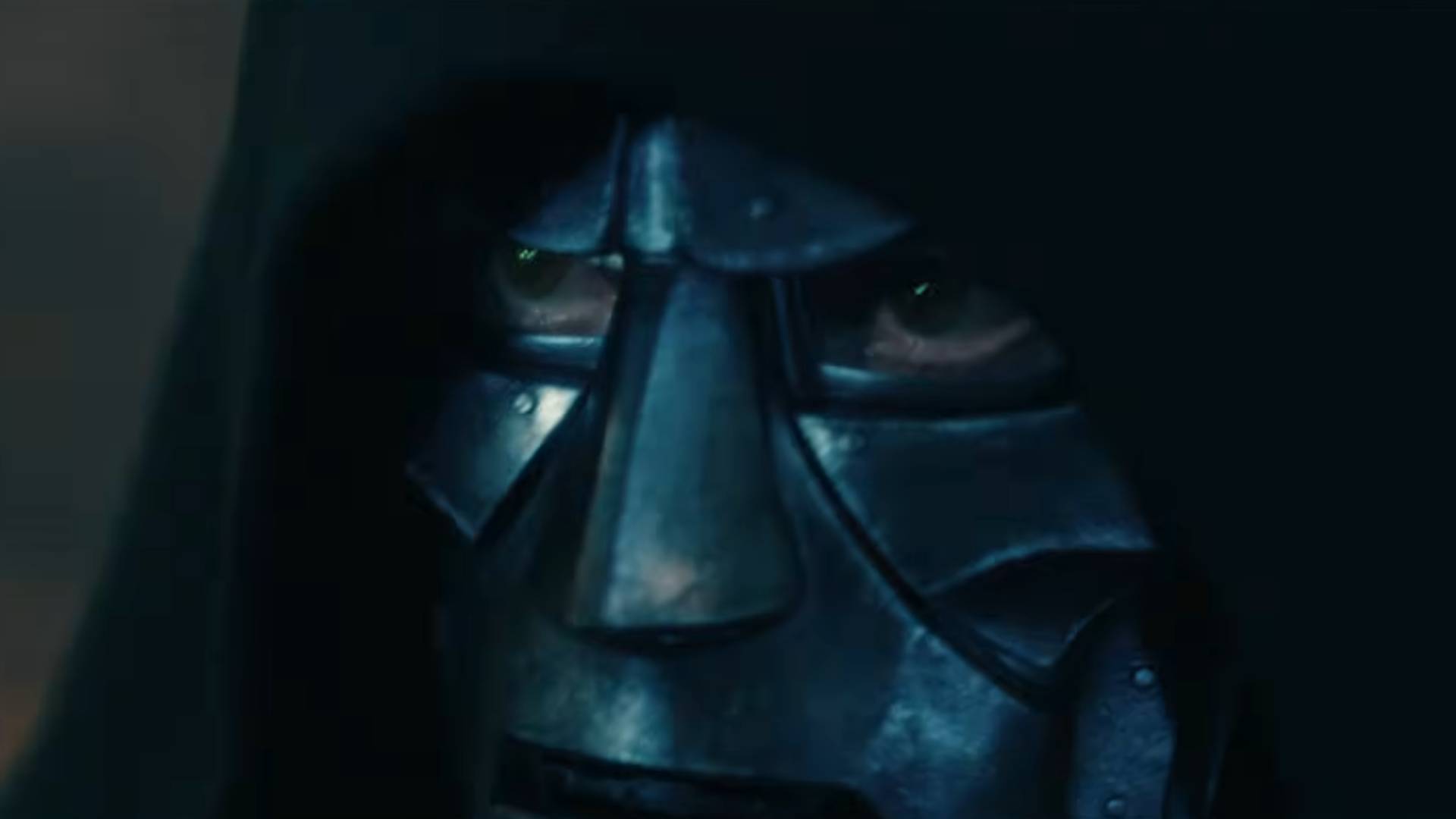 A screengrab from the Avengers: Doomsday trailer featuring Robert Downey Jr. as Doctor Doom
