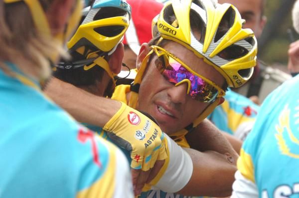 Alberto Contador (Astana) had far more support from his Astana team this time around