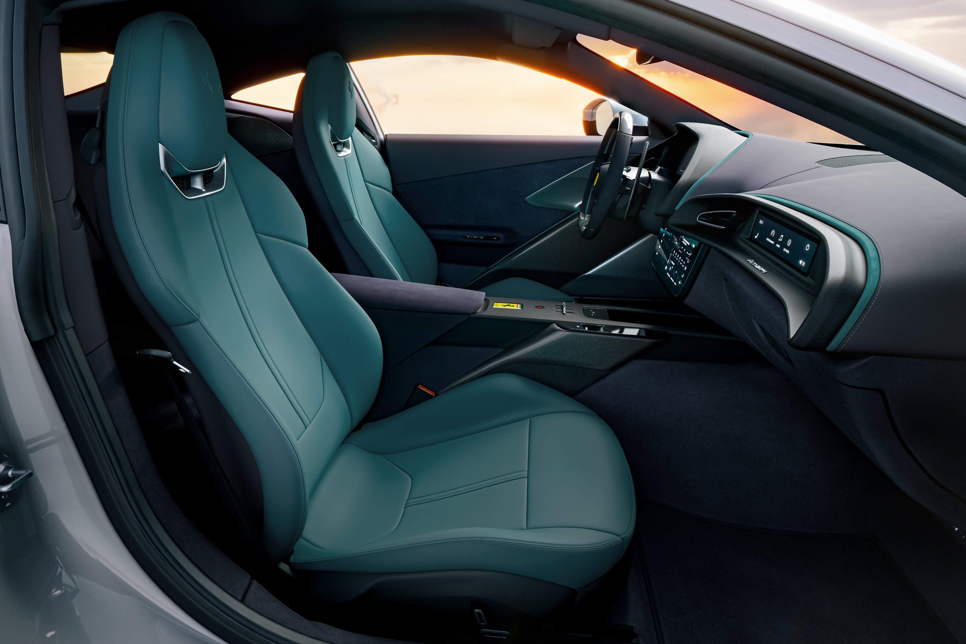 The interior of the new Ferrari Amalfi
