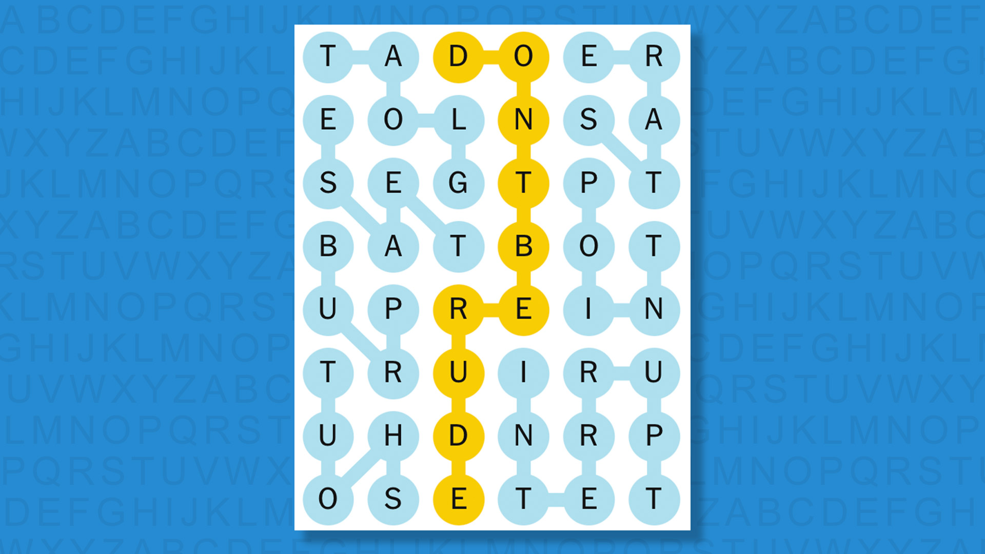 NYT Strands answers for game 689 on a blue background