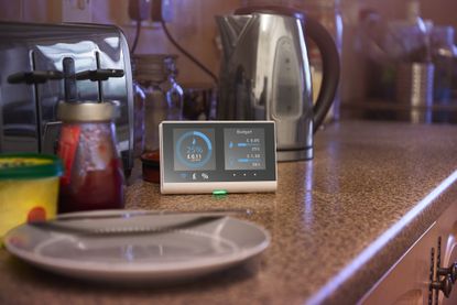Smart meter in kitchen of home