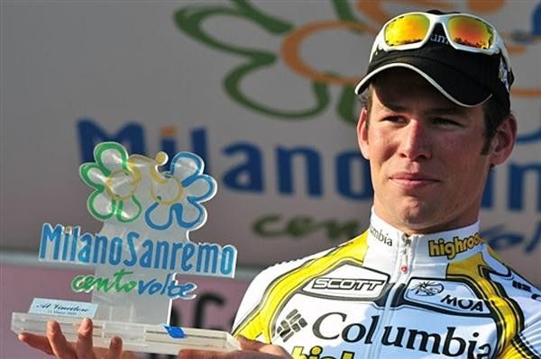 Despite saying he w2asn't a favourite, Mark Cavendish is the 2009 Milano-Sanremo champion.