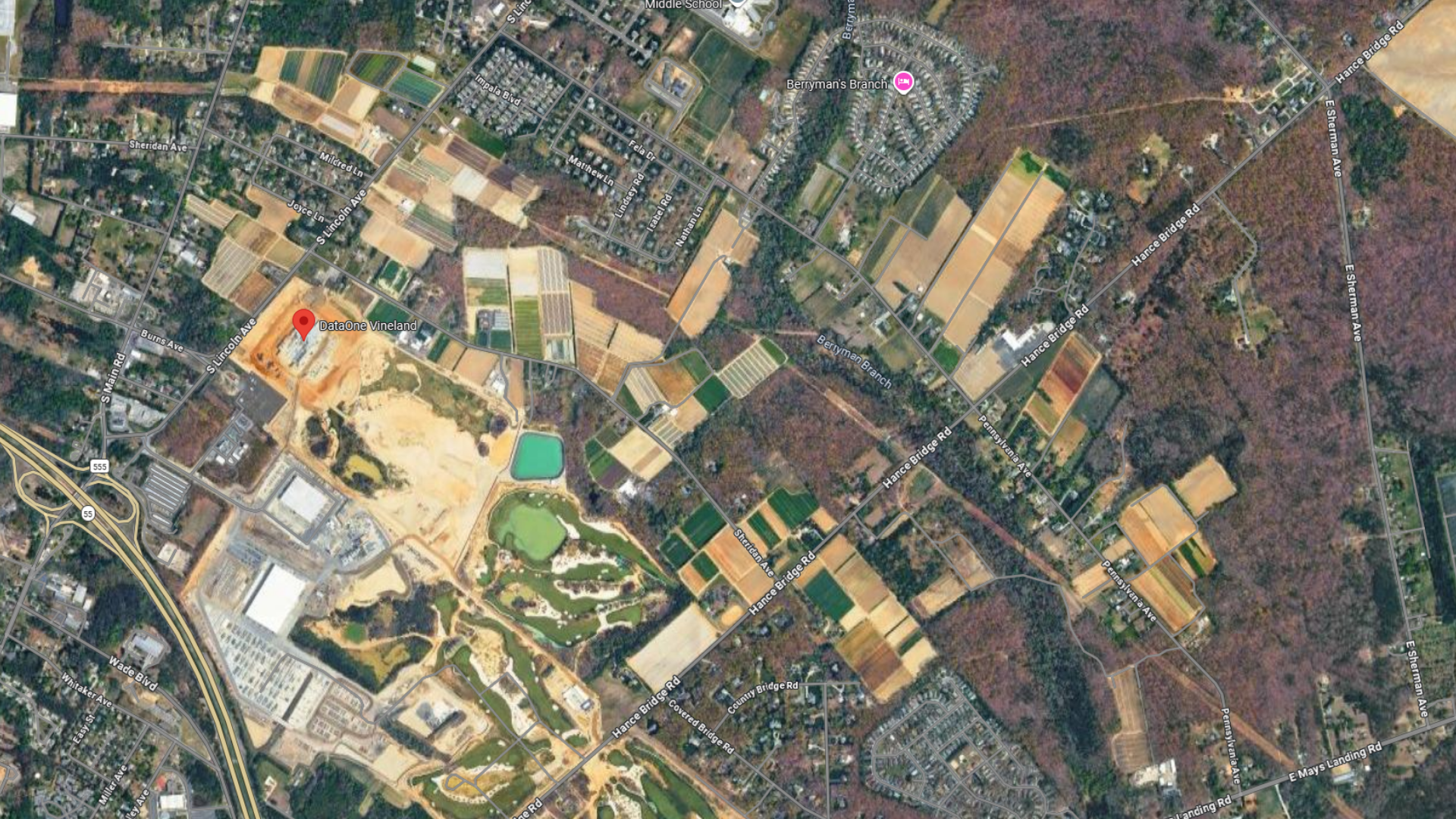 the DataOne data center in Vineland, New Jersey