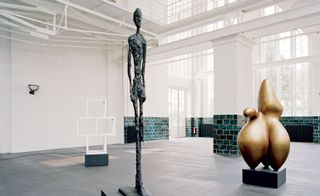 Replicas of works by Sol LeWitt, Alberto Giacometti and Jean Arp