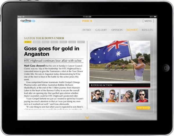 Cyclingnews HD will bring race previews to your iPad every week