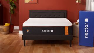 Nectar Premier Copper Memory Foam Mattress in a bedroom