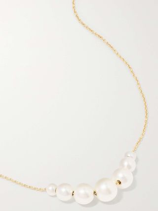 Grand Orangerie De Perle 14-Karat Gold Pearl Necklace