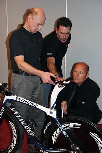 The bike belonging to his brother Andy Schleck