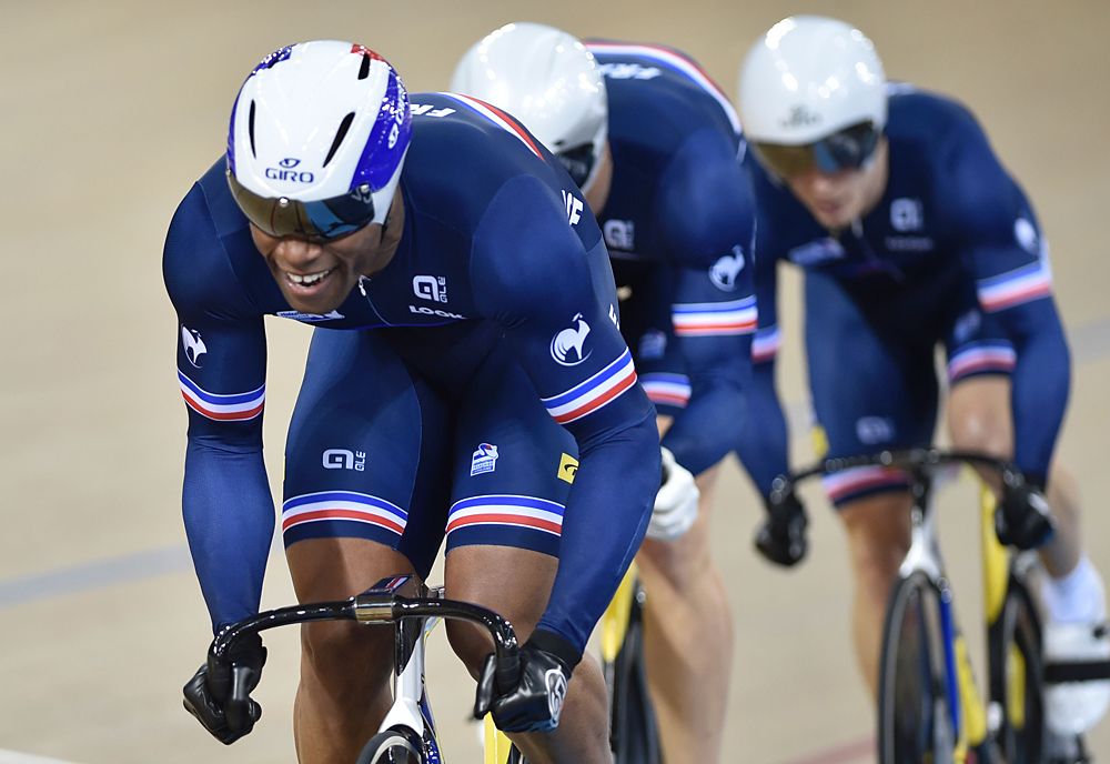France was denied a medal in the men's team sprint